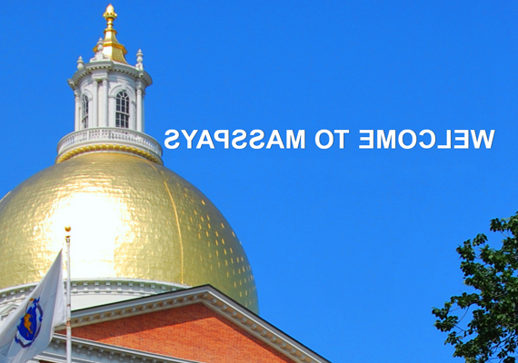 MA State House with words Welcome to Masspays